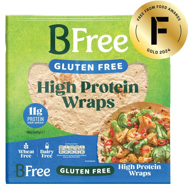 BFree High Protein Wrap   4 x 42g - McGrocer