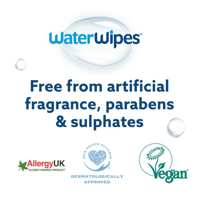 WaterWipes Baby Wipes Sensitive Newborn Plastic Free Wipes 720 Wipes    12 x 60 per pack GOODS M&S   