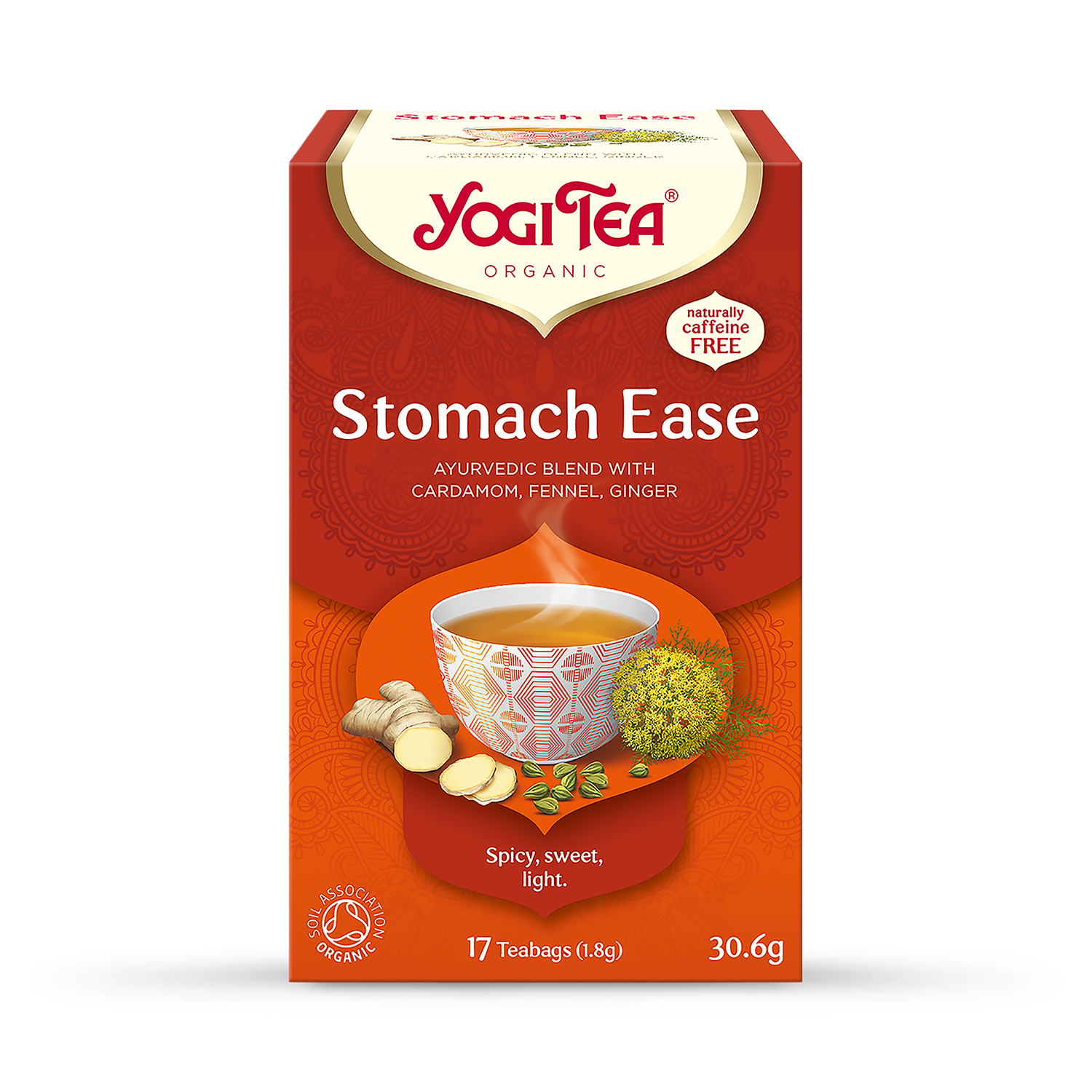 Yogi Tea Organic Stomach Ease 17 Tea Bags - 998229