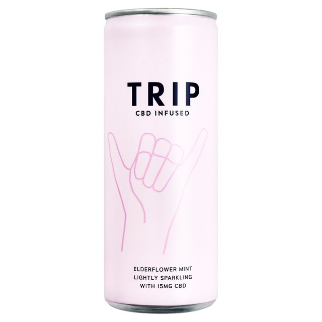 TRIP CBD Infused Elderflower Mint   250ml GOODS M&S   