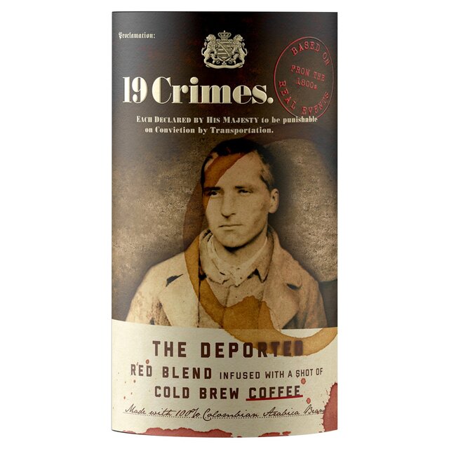 19 Crimes The Deported Coffee Red   75cl - McGrocer