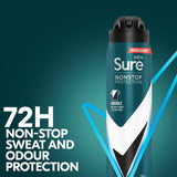 Sure Men 72hr Nonstop Protection Invisible Ice Antiperspirant Deodorant   250ml