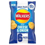 Walkers Less Salt Mild Cheese & Onion Multipack Crisps   6 per pack GOODS M&S   