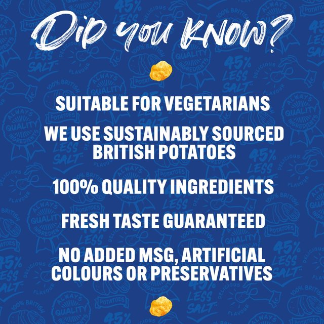 Walkers Less Salt Lightly Salted Multipack Crisps   6 per pack GOODS M&S   