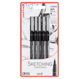 Uni-ball Uni Pin Sketching Essentials Fineliner Drawing Pens   5 per pack GOODS M&S   