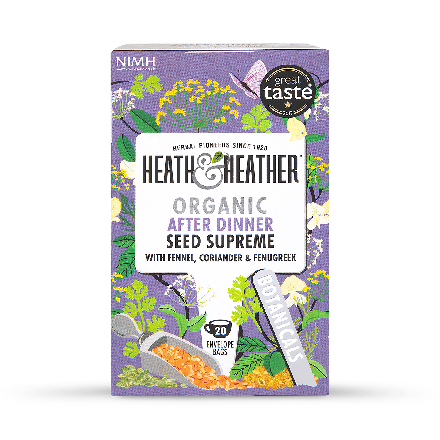 Heath & Heather Organic After Dinner Super Seeds 20 Tea Bags - 998339