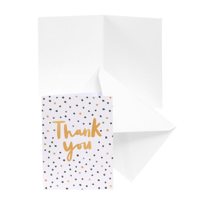 Spotty Thank You Card Pack   10 per pack GOODS M&S   