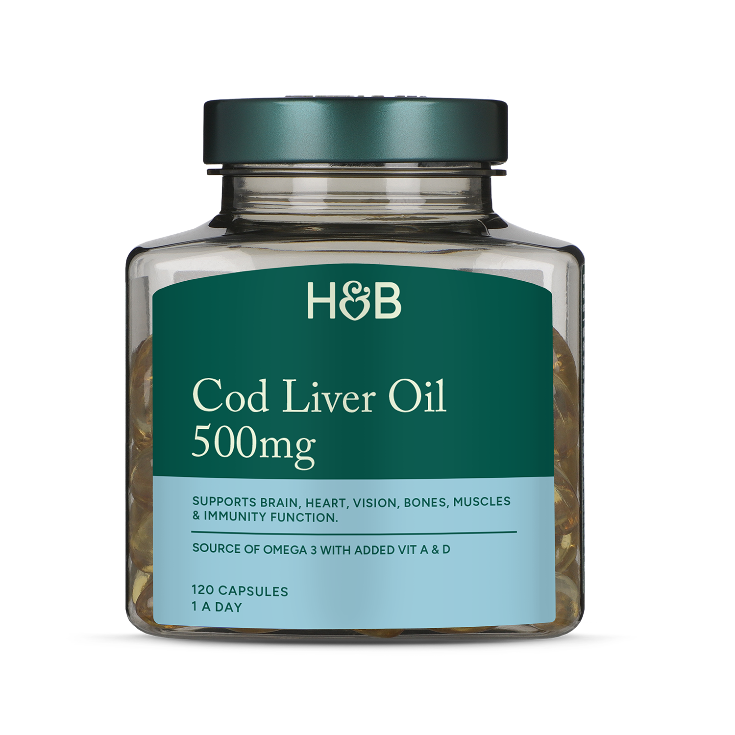 Holland & Barrett Pure Cod Liver Oil 1000mg 240 Capsules - McGrocer