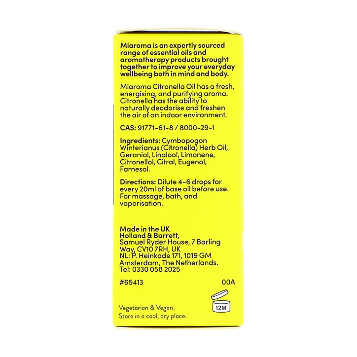 Miaroma Citronella Pure Essential Oil 10ml - McGrocer