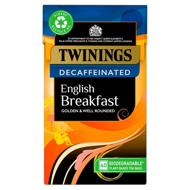 Twinings Decaffeinated English Breakfast Tea    40 per pack GOODS M&S   