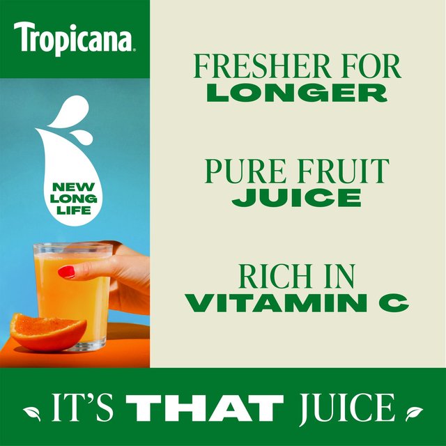 Tropicana Long Life Pure Smooth Orange Fruit Juice   850ml GOODS M&S   