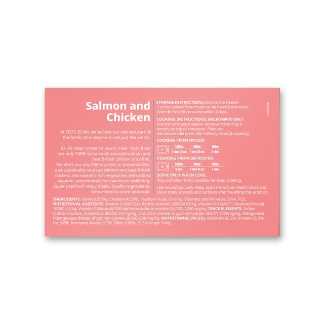 Ted's Bowl Salmon with Chicken for Kitten   300g GOODS M&S   