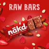 nakd. Fruit &amp; Fibre Strawberry &amp; Raspberry Multipack   3 x 44g