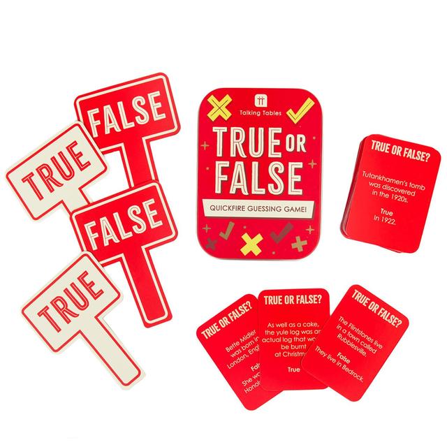 Talking Tables Fun in a Tin True or False Game GOODS M&S   