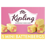 Mr Kipling Mini Battenbergs Cakes x5
