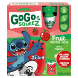 GoGo Squeez Fruit Smoothie Snack Apple  Strawberry 4x90g