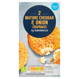 Sainsburys Mature Cheddar  Onion Crispbakes x2 240g