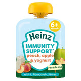 Heinz Baby Food Peach Apple  Yoghurt Immunity Support Fruit Pouch 6 Months 85g