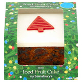 Sainsburys Mini Iced Fruit Christmas Cake 150g