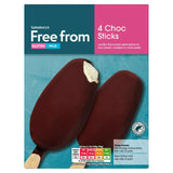 Sainsburys Free From Choc Sticks 4 x 76g