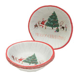 Sainsburys Home Festive Scene Bowls 8pk