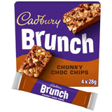Cadbury Brunch Chocolate Chip Wholegrain Cereal Bars Pack 4 x 28g