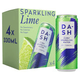 Dash Lime Sparkling Water 4 x 330ml