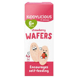 Kiddylicious Strawberry Mini Wafers Baby Snacks 4x4g