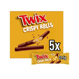 Twix Milk Chocolate Crispy Rolls Snack Bars Mulitpack 5 x 225g