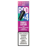 Elfbar 4 in 1 Prefilled Pod Purple Edition