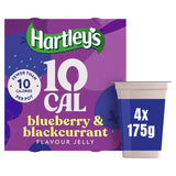 Hartleys 10 Cal Blueberry  Blackcurrant Flavour Jelly Pots 4x175g