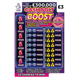 National Lottery 3 300000 Cash Bolt Boost Scratchcard Game
