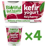 Biotiful Gut Health Cherry Kefir Yogurt 4x115g
