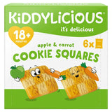 Kiddylicious Apple  Carrot Cookie Squares Baby Snacks 6x24g