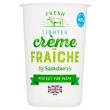 Sainsburys British Lighter Crème Fraîche 600ml