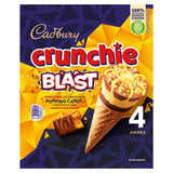 Cadbury Crunchie Blast Ice Cream Cone 4x100ml