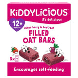 Kiddylicious Mixed Berry  Beetroot Filled Oat Bars 12 Months 5 x 21g