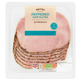 Sainsburys British Peppered Ham Slices Slices x7 120g