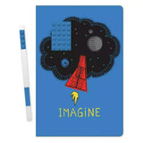 LEGO 20 A5 192 Pages Ruled Imagine Journal With Gel Pen