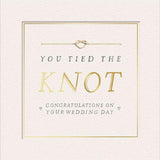 Sainsburys You Tied the Knot Wedding Day Congratulations Design Greeting Card