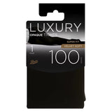 Boots 100 Denier Opaque Luxury Velvet Soft Tights Black Medium - McGrocer