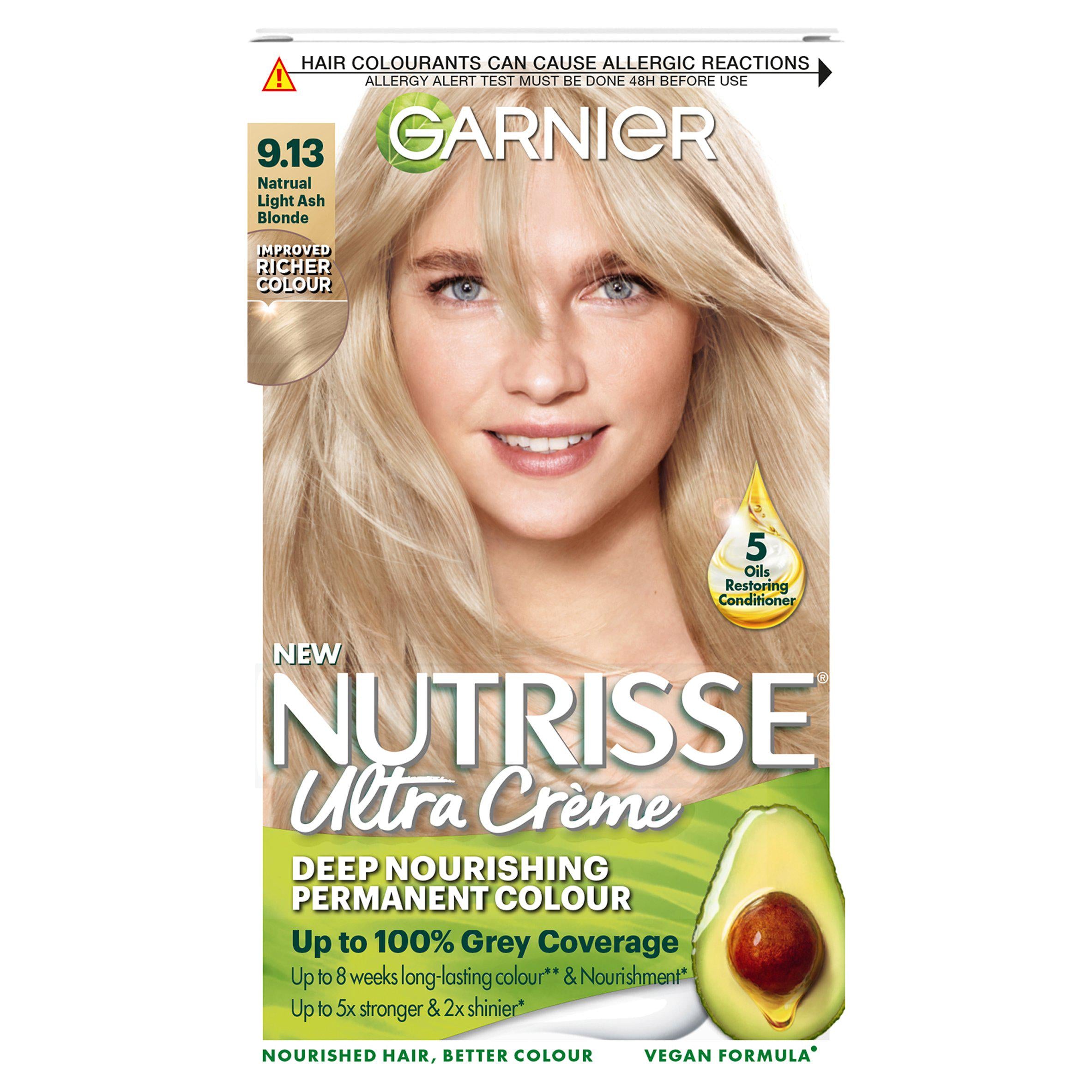 Garnier Nutrisse Permanent Hair Dye Natural Light Ash 9.13 - McGrocer