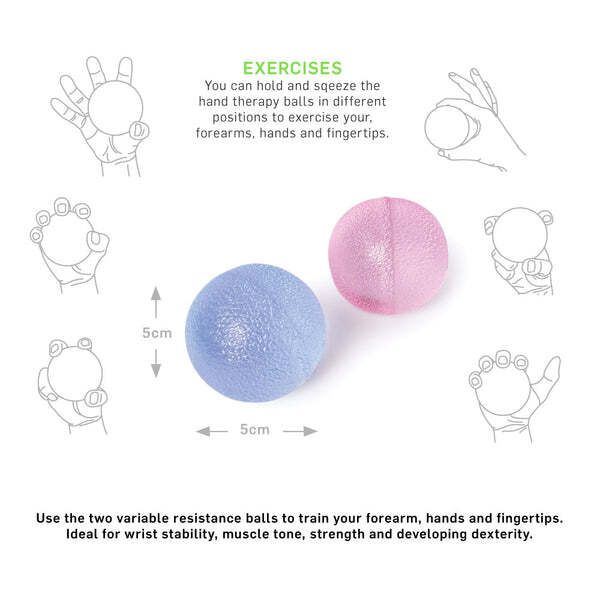 66fit Hand Massage Therapy Ball - Set of 2 - McGrocer