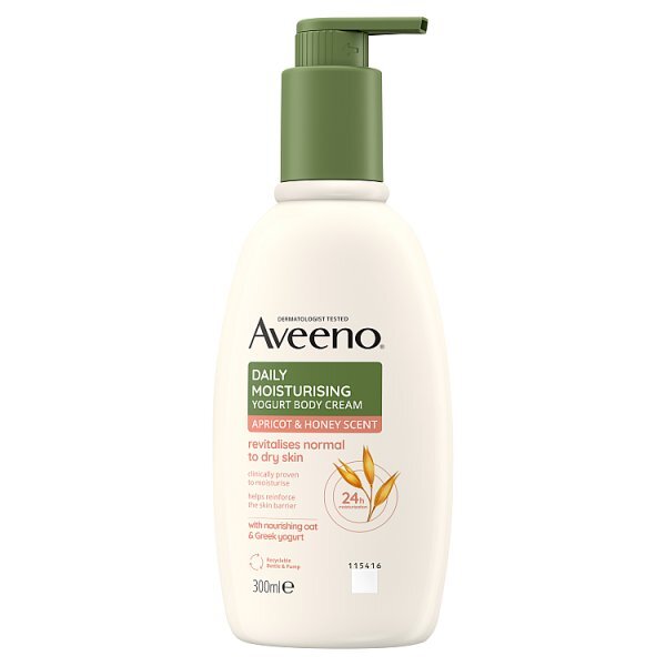Aveeno Daily Moisturising Yogurt Body Cream Apricot 300ml - McGrocer