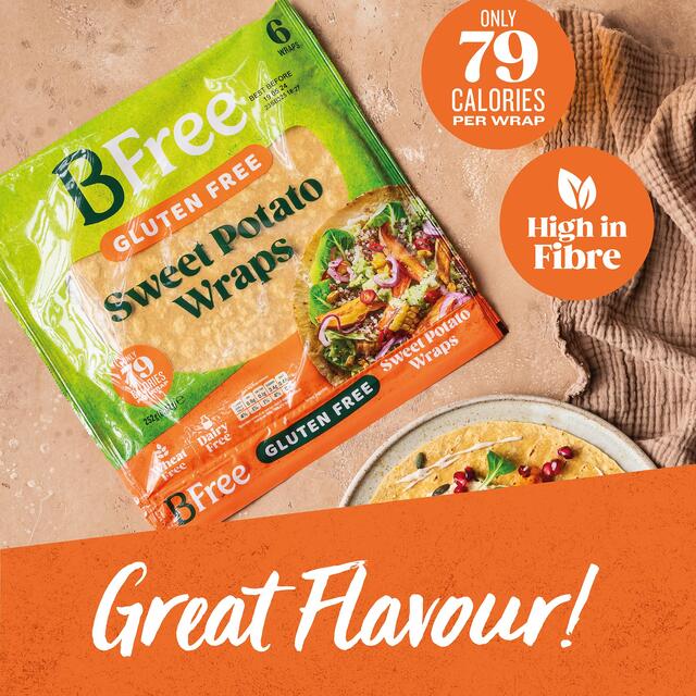 BFree Sweet Potato Wraps   6 x 42g - McGrocer