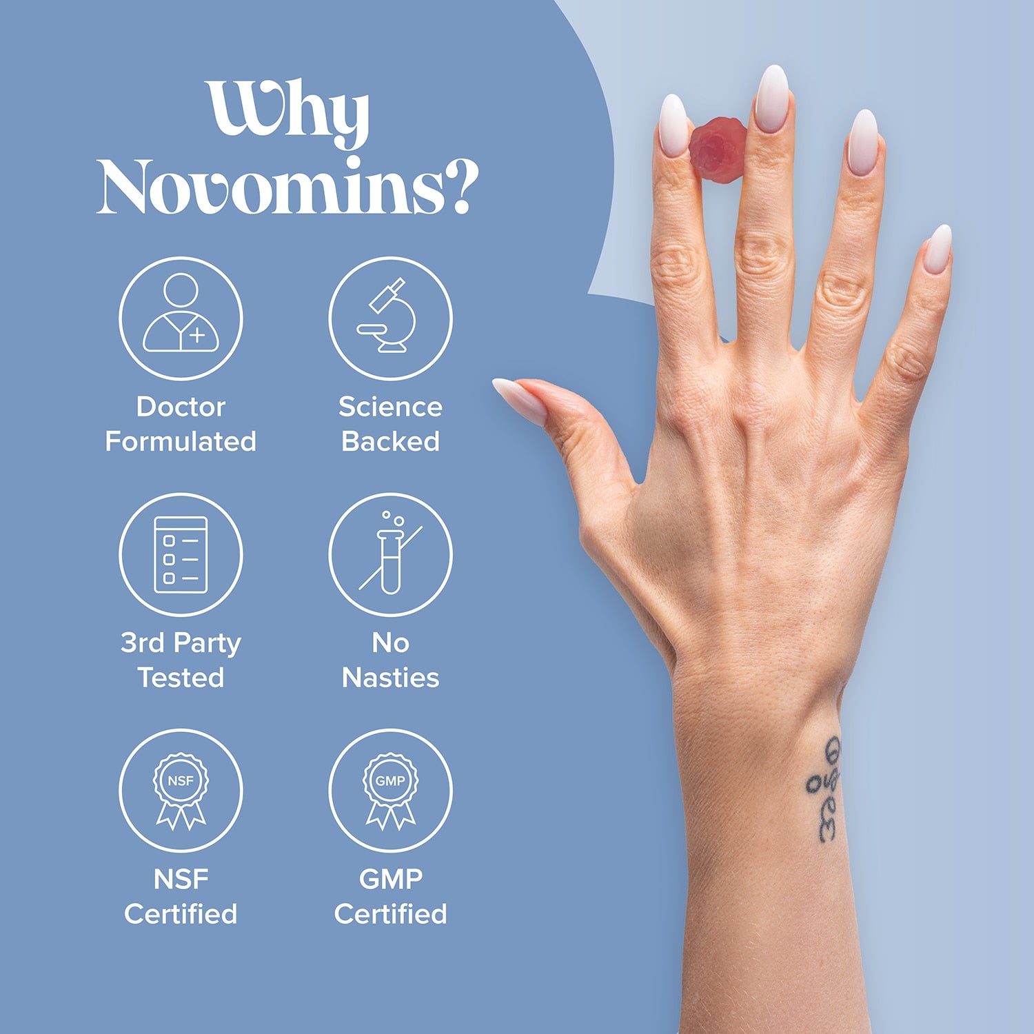 Novomins Bio-Bac 60 Gummies - 998850