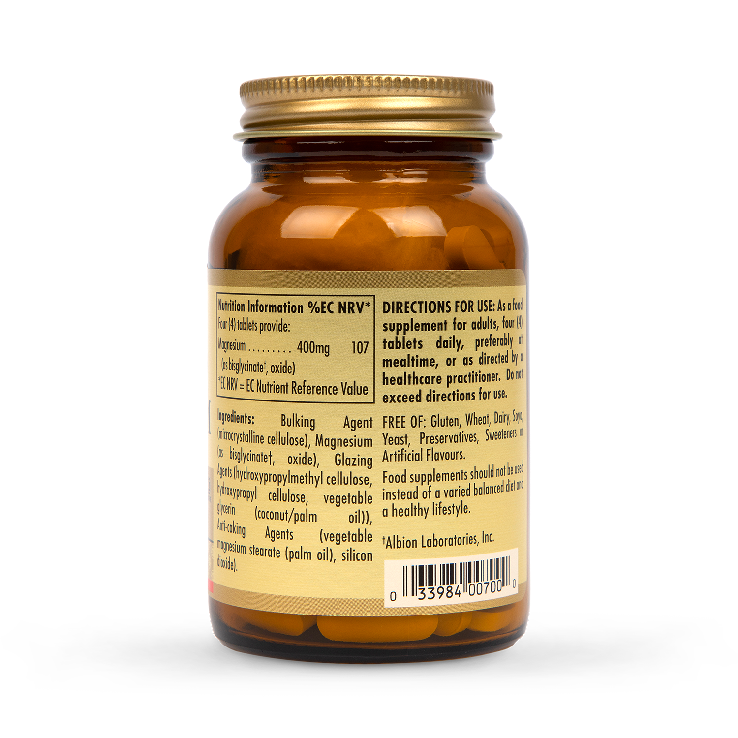 Solgar Chelated Magnesium 100 Tablets - 998492