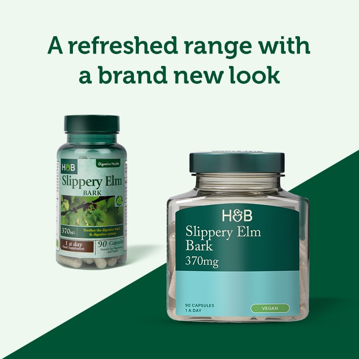 Holland & Barrett Slippery Elm Bark 370mg 90 Capsules - McGrocer