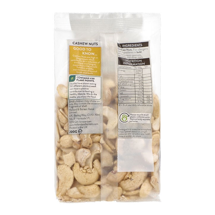 Holland & Barrett Cashew Splits 200g - 998441