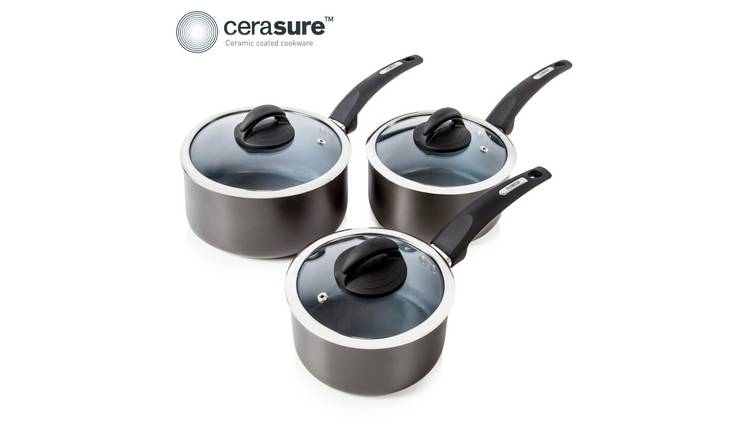 Tower Cerasure 3pc Saucepan Set GOODS Argos